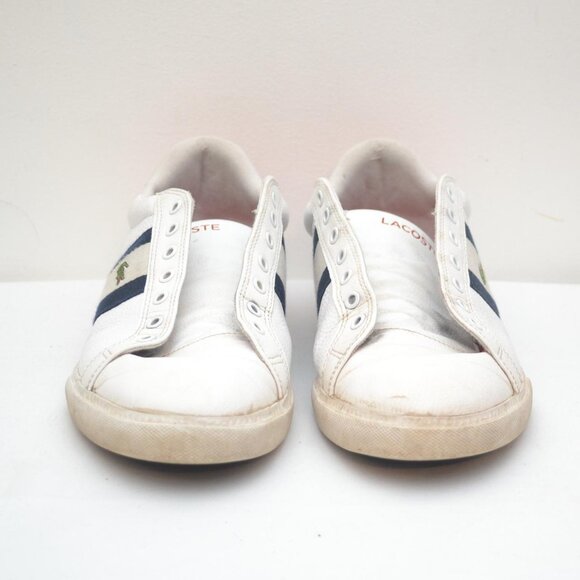 Lacoste Men's Grad Vulc 120 Stripe Sneakers Pre Owned Size 11 - Picture 4 of 7